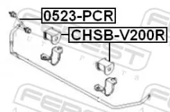 ������ ������� ������������� d16 ��� ����, ��� Febest [Chsbv200R] CHSBV200R ����