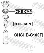������� ������������ ����� ������ ����� ��� Hyundai Santa FE, Chevrolet Captiva, OPEL Antara febest chshb-c100f CHSHBC100F ����