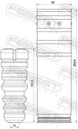 �������� �������� ������� ������������ � ���������� ������ ����� ��� OPEL Corsa, Chevrolet AVEO, Chevrolet Sonic [USA] Febest Chshb-T300R-KIT CHSHBT30...