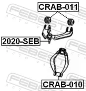 ����������� ������ Chrysler Stratus/ Sebring 2001-2006 �����. ����. Febest CRAB011 ����