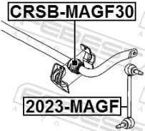 ������ ��������� ������������� d30 Chrysler 300C 2004 Febest CRSBMAGF30 ����