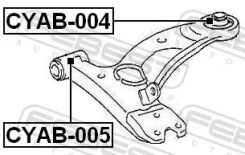 ����������� �������� ������ �������� �������� ������ ����� ��� Toyota RAV4 Toyot febest cyab-005 CYAB005 ����
