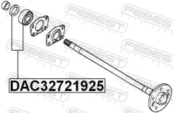 ��������� ��������� ������ ������� ����������� 32x72x19x25 | ��� ����/��� | Febest DAC32721925 DAC32721925 ����