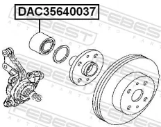 ��������� ��������� 35x64x37 | ����� ����/��� | Febest DAC35640037 DAC35640037 ����