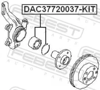 ��������� ������� ������ ��������� ������� ������ ��� Renault Kangoo, Renault Megane, Renault 19 febest dac37720037-kit DAC37720037KIT ����