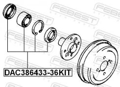 ��������� ��������� ����������� 38x64x33x36 | ��� ����/��� | Febest DAC38643336KIT DAC38643336KIT ����