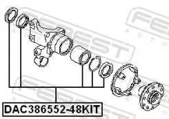 ��������� ��������� 38x65x48x52 ��� ����/��� Febest [DAC38655248KIT] DAC38655248KIT ����