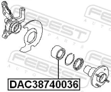 ��������� ��������� 38x74x36 | ����� ����/��� | Febest DAC38740036 DAC38740036 ����