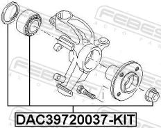 ��������� ��������� ����������� 39x72x37 | ����� ����/��� | Febest ������� DAC39720037KIT | �������� �� ��, ������, 5 ����� | �������� �� 12 ��� | ���...