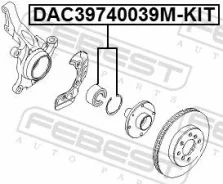 ��������� ������� FORD Transit Connect TC7 2002-2013 �����. (�����������) Febest DAC39740039MKIT ����