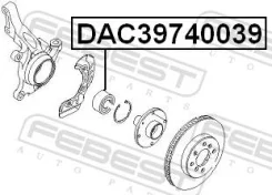 ��������� ��������� 39x74x39, �������� ������ ����� ��� OPEL Vectra, OPEL Kadett E, OPEL Astra F Febest DAC39740039 DAC39740039 ����