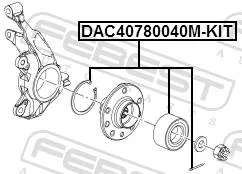 ��������� ������� ������ ��������� ������� ������ ��� OPEL Meriva, Chevrolet AVEO, OPEL Mokka febest dac40780040m-kit DAC40780040MKIT ����
