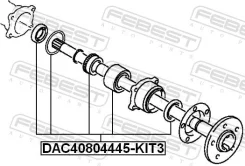 ��������� ��������� ������ ����������� 40x80x44x45 Febest DAC40804445-KIT3 DAC40804445KIT3 ����