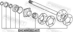 ��������� ��������� ����������� 40x90x28x23 | ��� ����/��� | Febest DAC40902823-KIT DAC40902823KIT ����