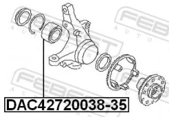��������� ��������� 42x72x35x38 | ����� ����/��� | Febest DAC4272003835 DAC4272003835 ����