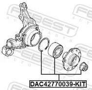 ��������� ���������, ����������� 42x77x39, ������, ������, ����� ��� Renault Duster Febest DAC42770039-KIT DAC42770039KIT ����
