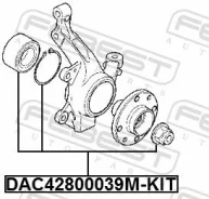 ��������� ���������, ����������� 42x80x39, �������� ������, ����� ��� Renault Megane, Renault Duster, Renault Scenic III Febest DAC42800039M-KIT DAC42...