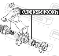 ��������� ������� ������ ��������� ������� ������ ��� Volkswagen Passat, AUDI A6, AUDI 100 febest dac4345820037 DAC4345820037 ����