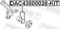     43x80x38 Febest DAC43800038-KIT DAC43800038KIT 