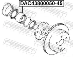 ��������� ������� ������ ������� ������� ������ ��� Toyota MARK II, Toyota Supra, Toyota Crown febest dac43800050-45 DAC4380005045 ����
