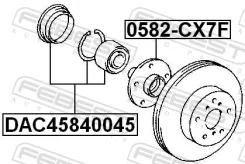 ��������� ������� ������ (�����������) ��������� ������� ������ ��� Mazda 6, Toyota Camry, Mazda CX-7 febest dac45840045 DAC45840045 ����