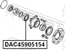 ��������� ������� �����: �Febest-�����. ����� ����������� ��. �������� DAC45905154 DAC45905154 ����