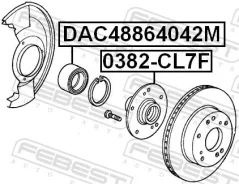 ��������� 48-86-40/42 HO Accord CL# Fr 02- Febest DAC48864042M DAC48864042M DAC48864042M ����