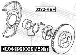��������� ������� ������ ��������� ������� ������ ��� Honda CR-V, Honda Elysion, Honda Odyssey febest dac51910044m-kit DAC51910044MKIT ����