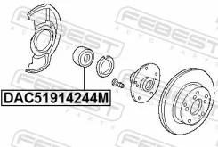 ��������� ��������� 51x91x42x44 ����� ����, ��� Febest [DAC51914244M] DAC51914244M ����