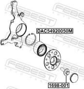 ��������� ������� ������ ��������� ������� ������ ��� Mercedes-BENZ E-Class, Mercedes-BENZ CLS, Mercedes-BENZ GLK-Class febest dac54920050m DAC5492005...