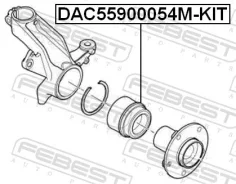 ��������� ���������, ����������� 55x90x54, �������� ������ ����� ��� Peugeot Boxer, OPEL Movano B, FIAT Ducato Febest DAC55900054M-KIT DAC55900054MKIT...