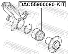 ��������� ��������� �������� ����������� 55x90x60 Febest DAC55900060KIT DAC55900060KIT ����