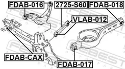 ����������� ������� ����������� ������ ��� ����/��� Febest [FDAB018] FDAB018 ����