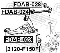 ����������� ��������� ������� ������ FORD F150 2004-2014 ; FORD F250 2004-2014 ; FORD F350 2004-2014; Lincoln MARK LT F6 2004-2014 Febest FDAB024 FDAB...