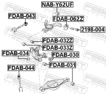 ����������� ������� ������� ����������� ������ Febest FDAB-044 FDAB044 ����
