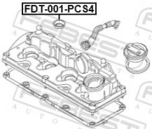 ������ �������������� �������� ������� ������� (4 ��. � ��������) | ����/��� | Febest FDT001PCS4 FDT001PCS4 ����
