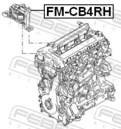 ������� ��������� (��������������) �������� ������ ��� FORD Focus, Volvo V50, Volvo S40 II febest fm-cb4rh FMCB4RH ����