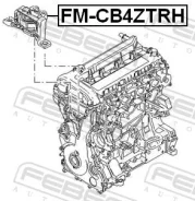 ������� ��������� (��������������) �������� ������ ��� FORD Focus, FORD C-MAX/Grand C-MAX, Volvo S40 II febest fm-cb4ztrh FMCB4ZTRH ����