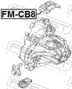 ������� ��������� ����� 1684928 FORD Focus CB8 2011-2015 [EU] FM-CB8 Febest FMCB8 ����