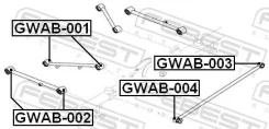 ����������� ������ ���������� ���� Febest GWAB-001 GWAB001 ����