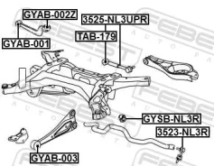 ����������� ���� Geely Atlas NL-3 2016-2022 ����. ��������. Febest GYAB003 ����