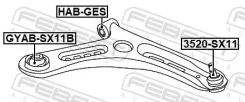 ����������� ��������� ������� ������ ��� ����/��� Febest [Gyabsx11B] GYABSX11B ����