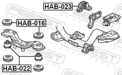 ����� ������������ Febest HAB-016 / HAB016 HAB016 ����