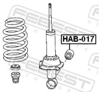 ����������� ��������������� ������ ������ ������ ����� ��� Honda CR-V, Honda Odyssey, Honda FR-V febest hab-017 HAB017 ����