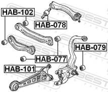 ����������� Febest HAB-078 HAB078 ����