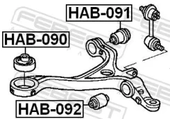 ���������� ��������� ������� ������ (Honda Accord Febest hab-091 HAB091 ����