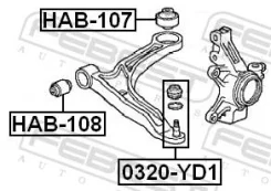 ����������� Febest HAB-108 HAB108 ����