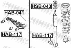 ����������� Honda Febest HAB117 HAB117 ����