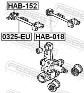 ����������� ������� �������� ������ ��� ����/��� Febest [HAB152] HAB152 ����