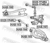����������� ������� ������ Febest HAB-166 HAB166 ����